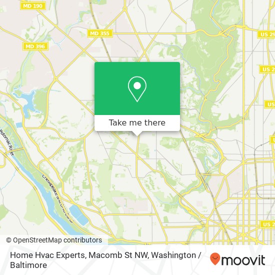 Mapa de Home Hvac Experts, Macomb St NW