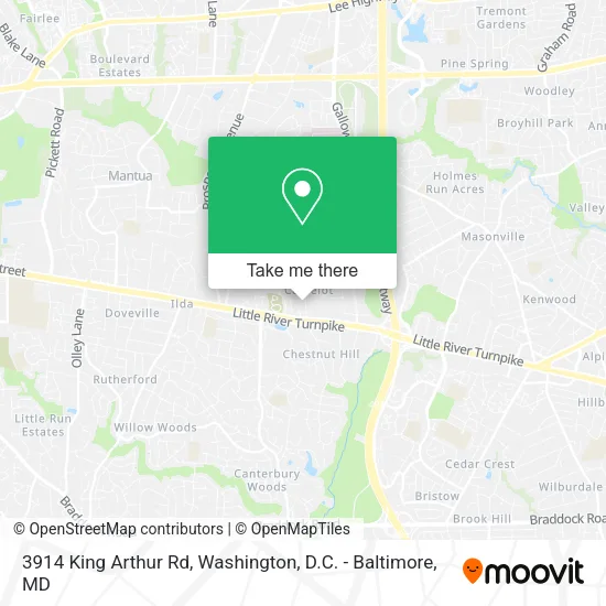 Mapa de 3914 King Arthur Rd