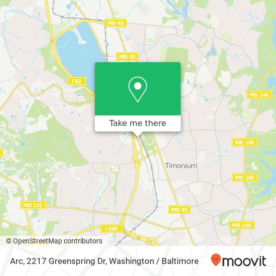 Mapa de Arc, 2217 Greenspring Dr