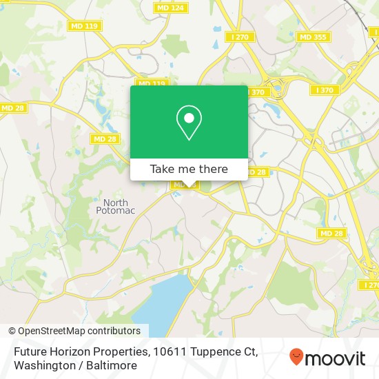 Mapa de Future Horizon Properties, 10611 Tuppence Ct