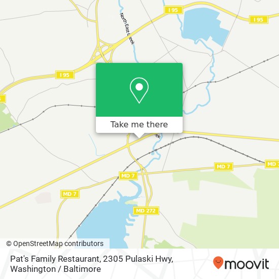 Mapa de Pat's Family Restaurant, 2305 Pulaski Hwy