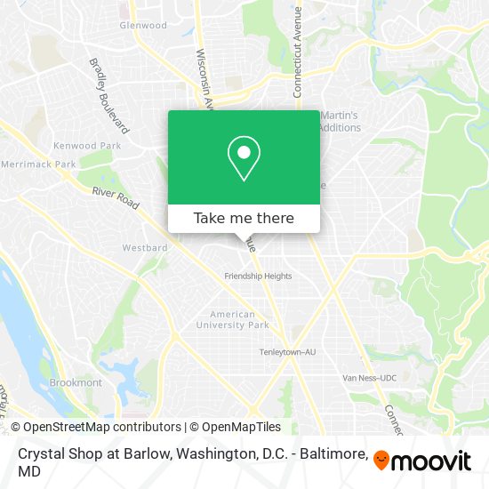 Crystal Shop at Barlow map