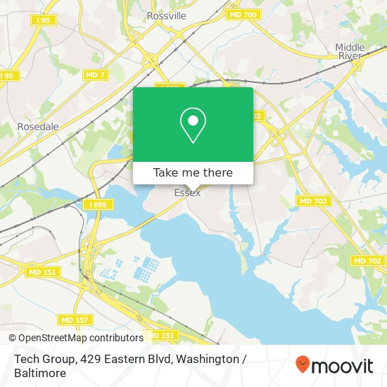 Mapa de Tech Group, 429 Eastern Blvd