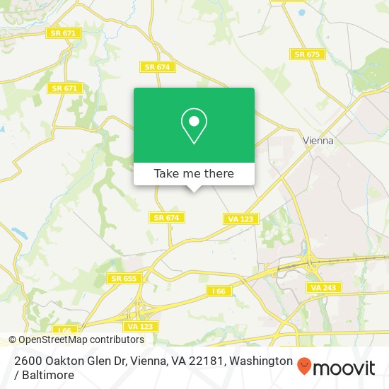 2600 Oakton Glen Dr, Vienna, VA 22181 map