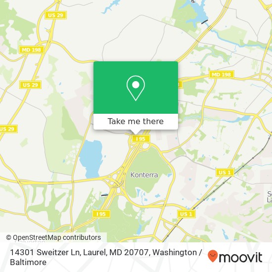14301 Sweitzer Ln, Laurel, MD 20707 map