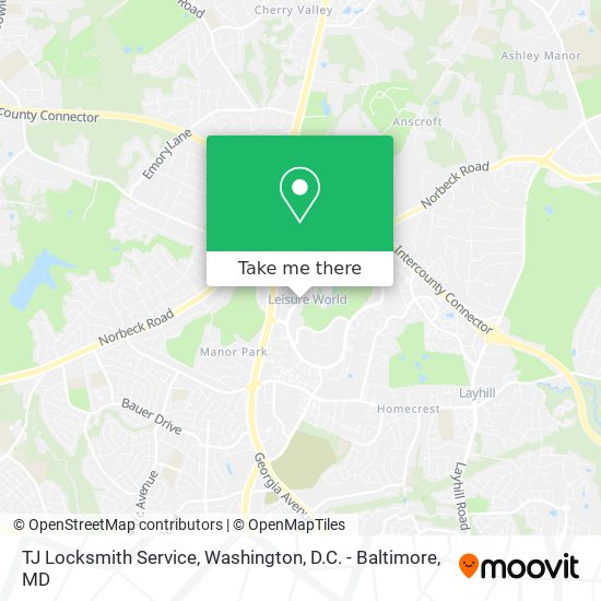 TJ Locksmith Service map