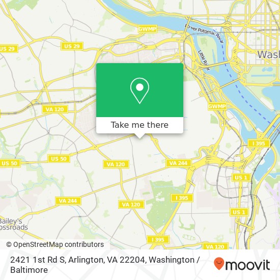 2421 1st Rd S, Arlington, VA 22204 map