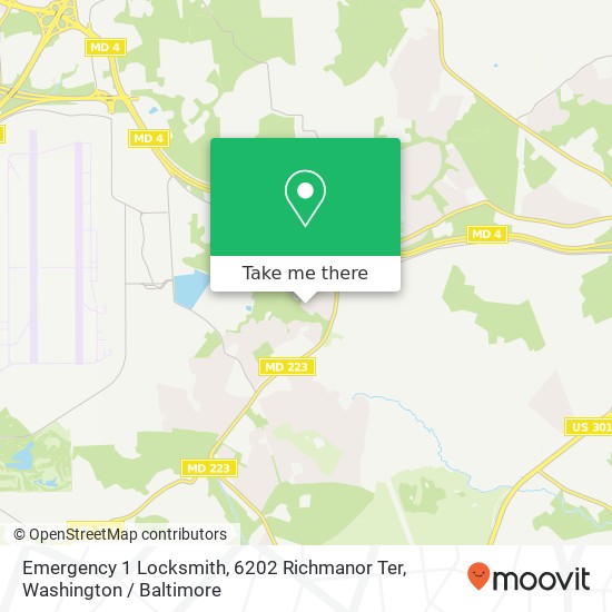Emergency 1 Locksmith, 6202 Richmanor Ter map