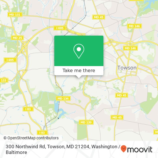 300 Northwind Rd, Towson, MD 21204 map