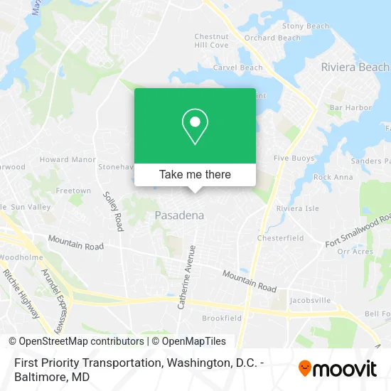 First Priority Transportation map