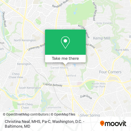 Christina Neal, MHS, Pa-C map