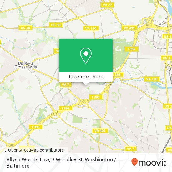 Allysa Woods Law, S Woodley St map