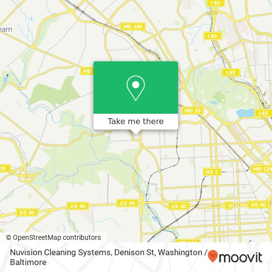 Nuvision Cleaning Systems, Denison St map