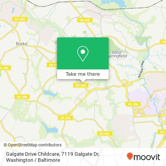 Mapa de Galgate Drive Childcare, 7119 Galgate Dr