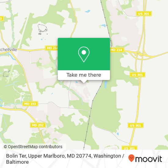 Bolin Ter, Upper Marlboro, MD 20774 map