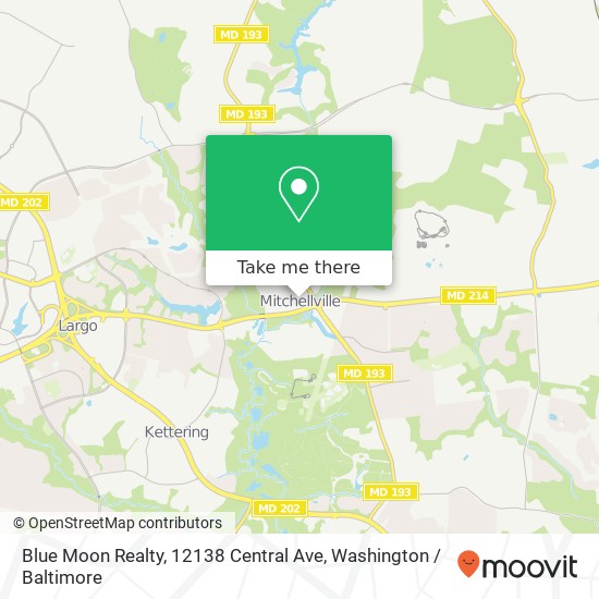 Mapa de Blue Moon Realty, 12138 Central Ave