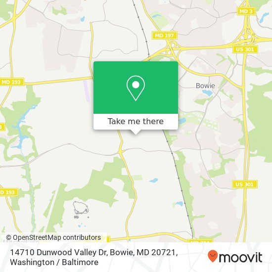 14710 Dunwood Valley Dr, Bowie, MD 20721 map