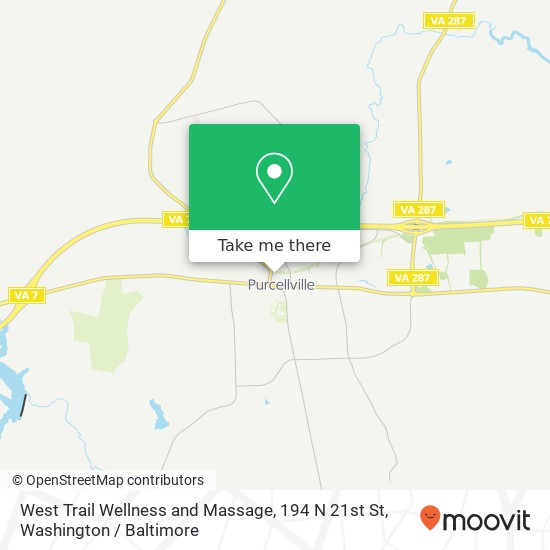 Mapa de West Trail Wellness and Massage, 194 N 21st St