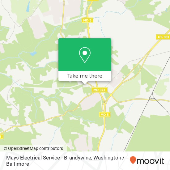 Mays Electrical Service - Brandywine map