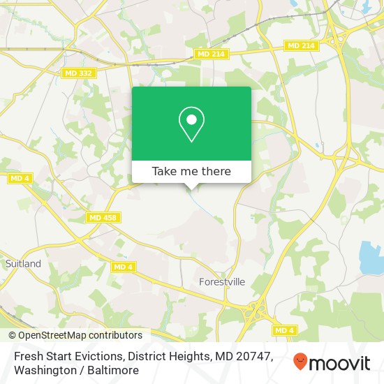Fresh Start Evictions, District Heights, MD 20747 map