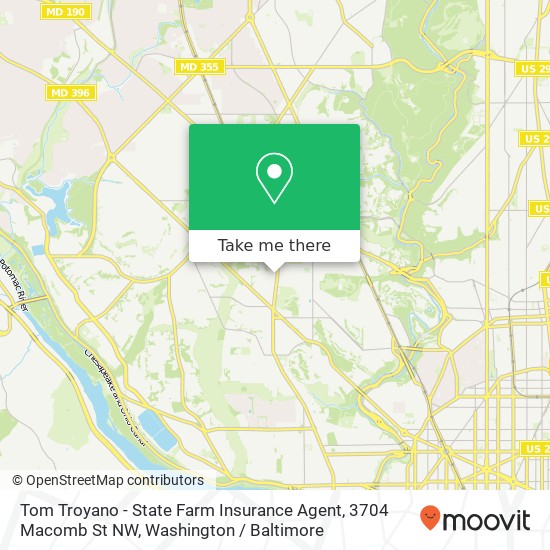 Mapa de Tom Troyano - State Farm Insurance Agent, 3704 Macomb St NW