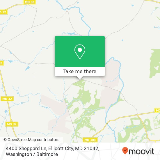 4400 Sheppard Ln, Ellicott City, MD 21042 map
