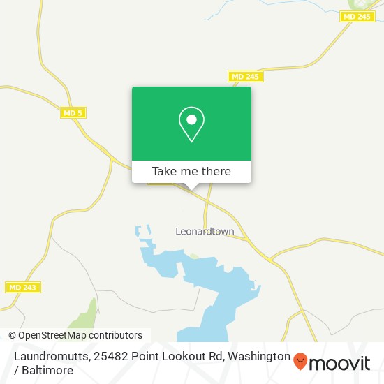 Laundromutts, 25482 Point Lookout Rd map