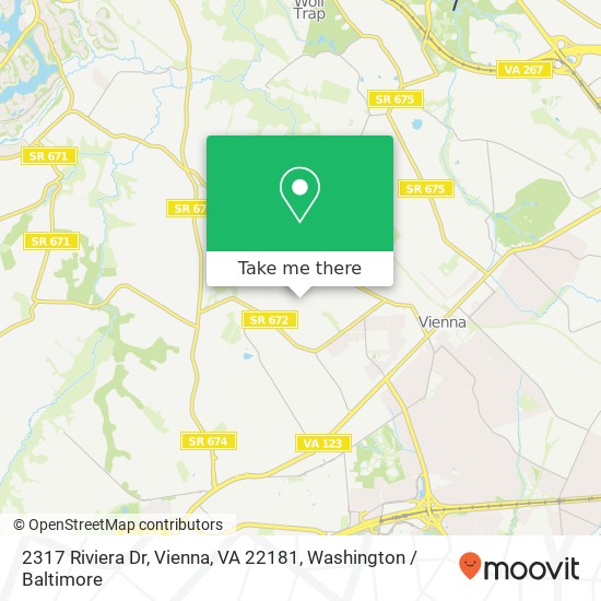 2317 Riviera Dr, Vienna, VA 22181 map