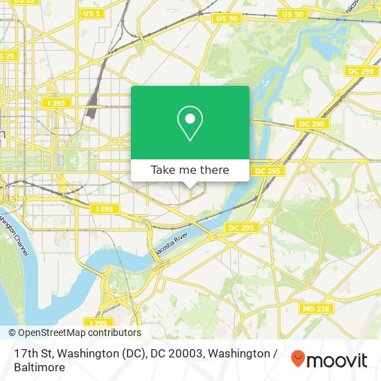 Mapa de 17th St, Washington (DC), DC 20003