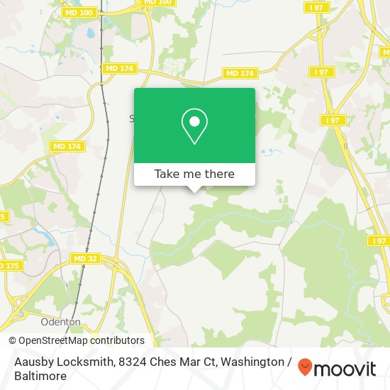 Mapa de Aausby Locksmith, 8324 Ches Mar Ct