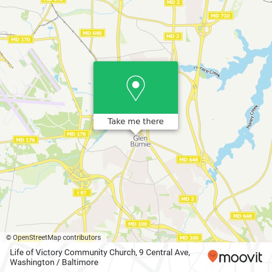 Life of Victory Community Church, 9 Central Ave map