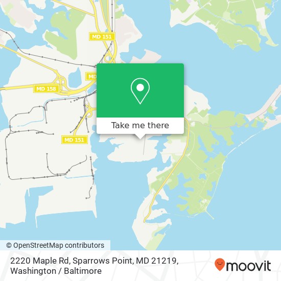 2220 Maple Rd, Sparrows Point, MD 21219 map