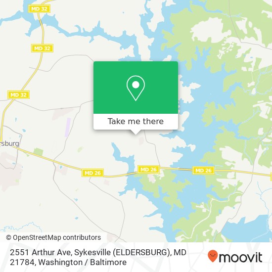 2551 Arthur Ave, Sykesville (ELDERSBURG), MD 21784 map