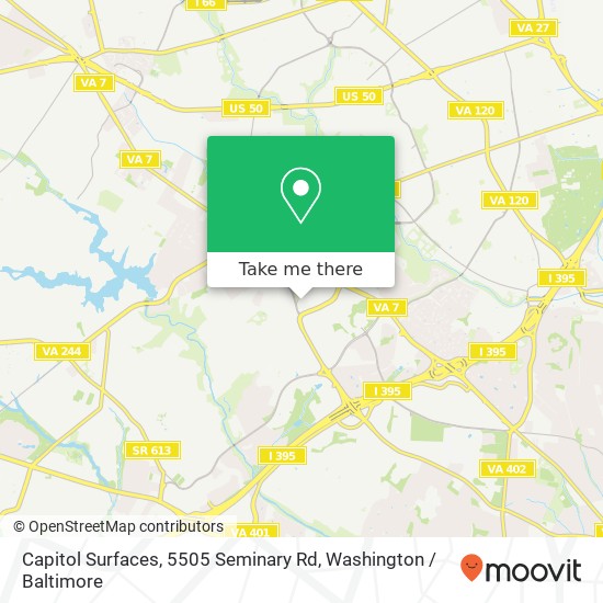 Capitol Surfaces, 5505 Seminary Rd map
