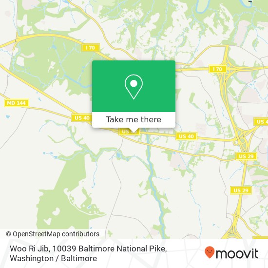Mapa de Woo Ri Jib, 10039 Baltimore National Pike