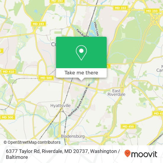 6377 Taylor Rd, Riverdale, MD 20737 map