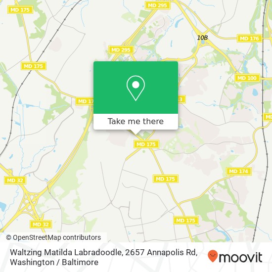 Mapa de Waltzing Matilda Labradoodle, 2657 Annapolis Rd