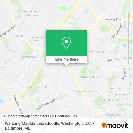 Waltzing Matilda Labradoodle map