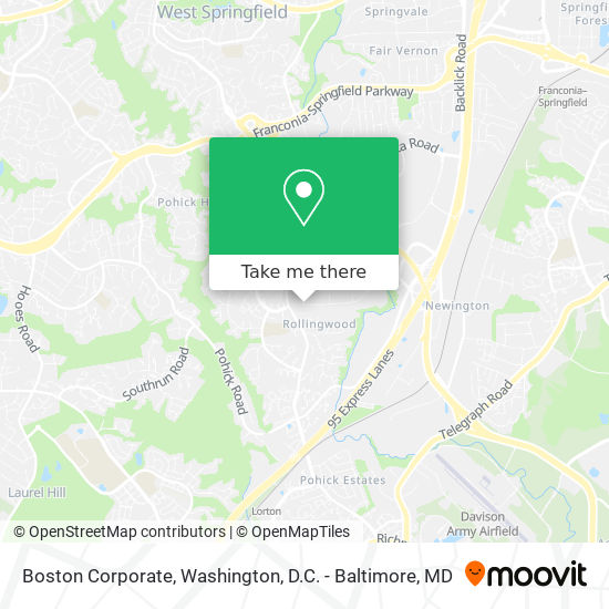 Mapa de Boston Corporate