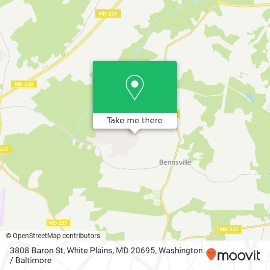 3808 Baron St, White Plains, MD 20695 map