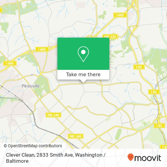 Mapa de Clever Clean, 2833 Smith Ave