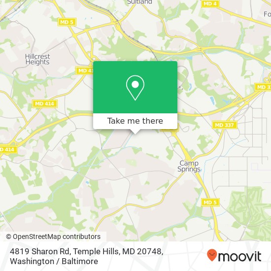 4819 Sharon Rd, Temple Hills, MD 20748 map