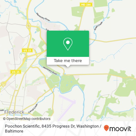 Poochon Scientific, 8435 Progress Dr map
