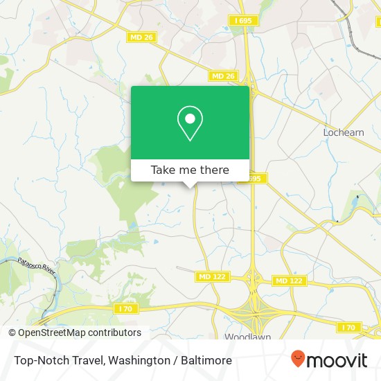 Mapa de Top-Notch Travel