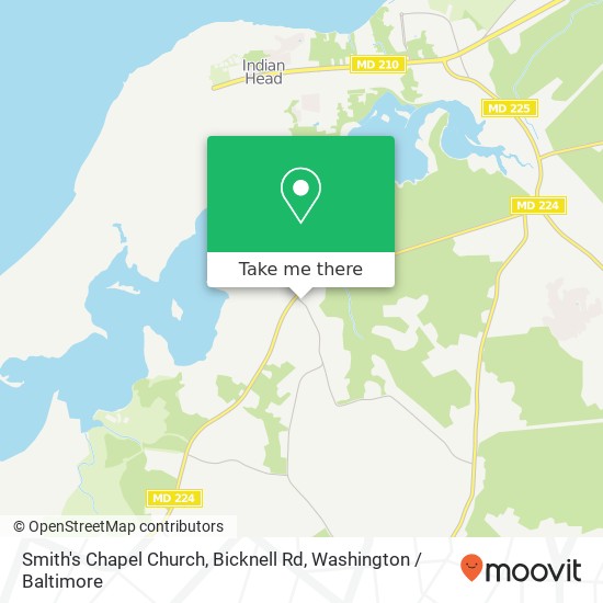 Mapa de Smith's Chapel Church, Bicknell Rd