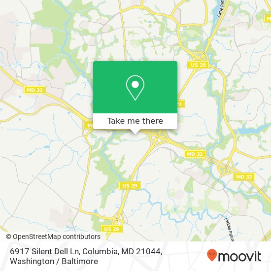 6917 Silent Dell Ln, Columbia, MD 21044 map