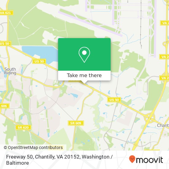 Freeway 50, Chantilly, VA 20152 map