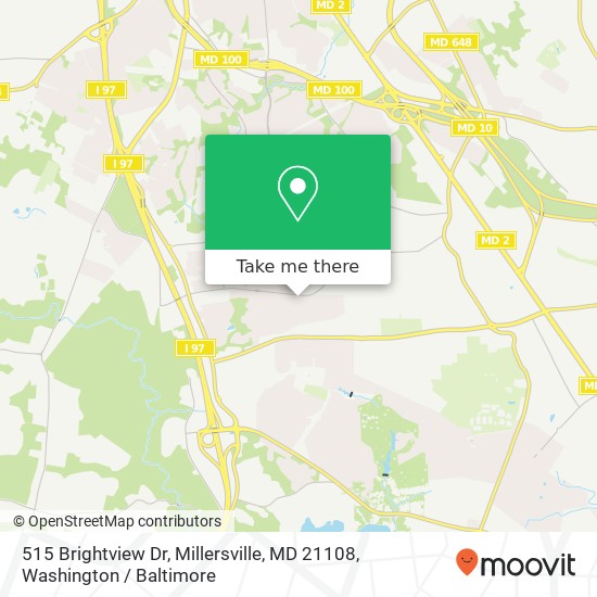 Mapa de 515 Brightview Dr, Millersville, MD 21108