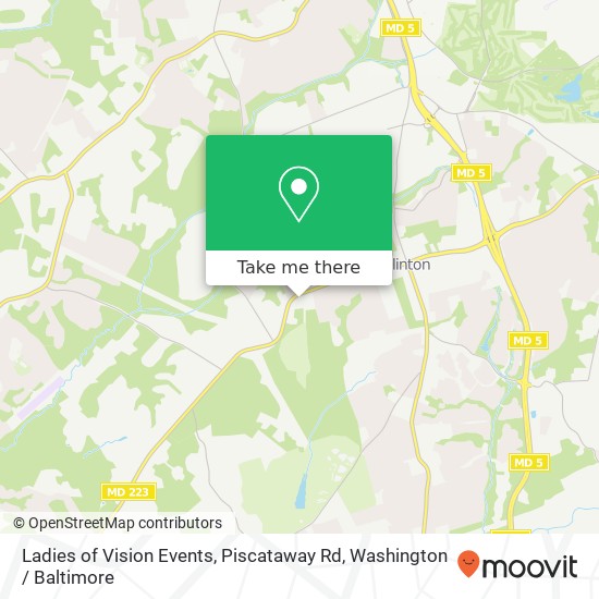 Ladies of Vision Events, Piscataway Rd map