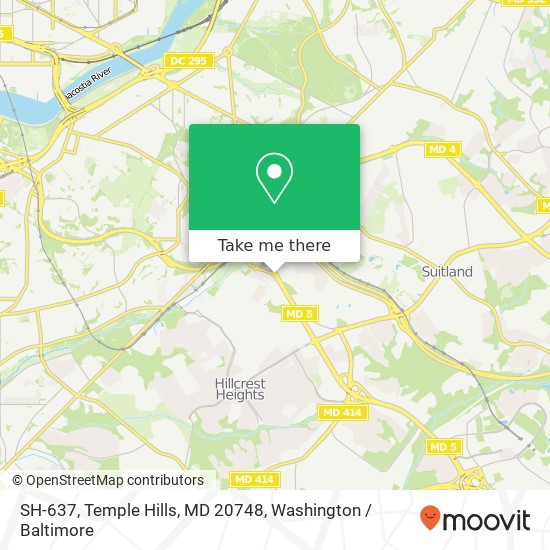 SH-637, Temple Hills, MD 20748 map